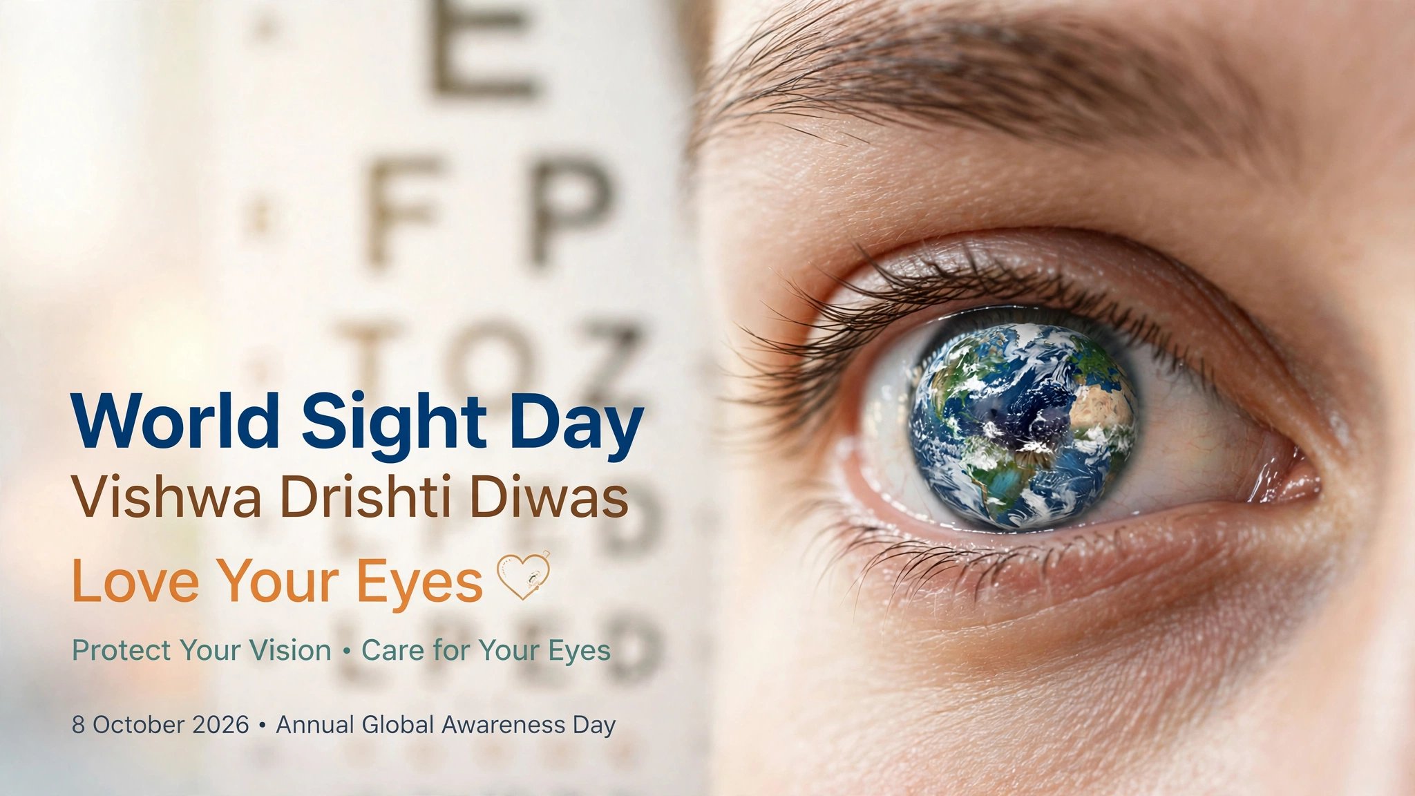 विश्व दृष्टि दिवस 2026 --आंखों की रोशनी बचाने का सबसे बड़ा ग्लोबल अभियान